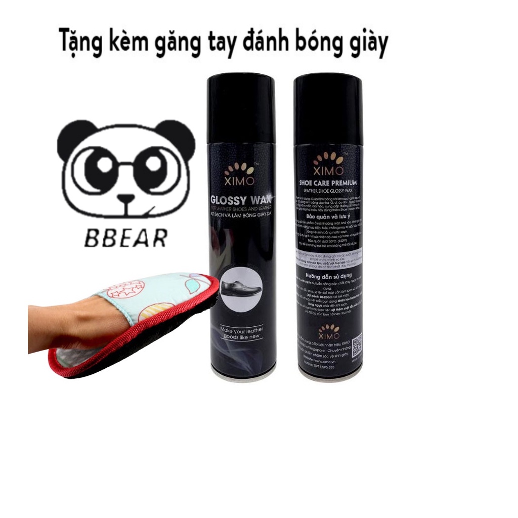 Chai Glossy Wax Xịt Sạch Và Làm Bóng Giày Đồ Da, Túi Ví, Áo, Ghế Da Giúp Vệ Sinh, Dưỡng Ẩm Chống Mốc