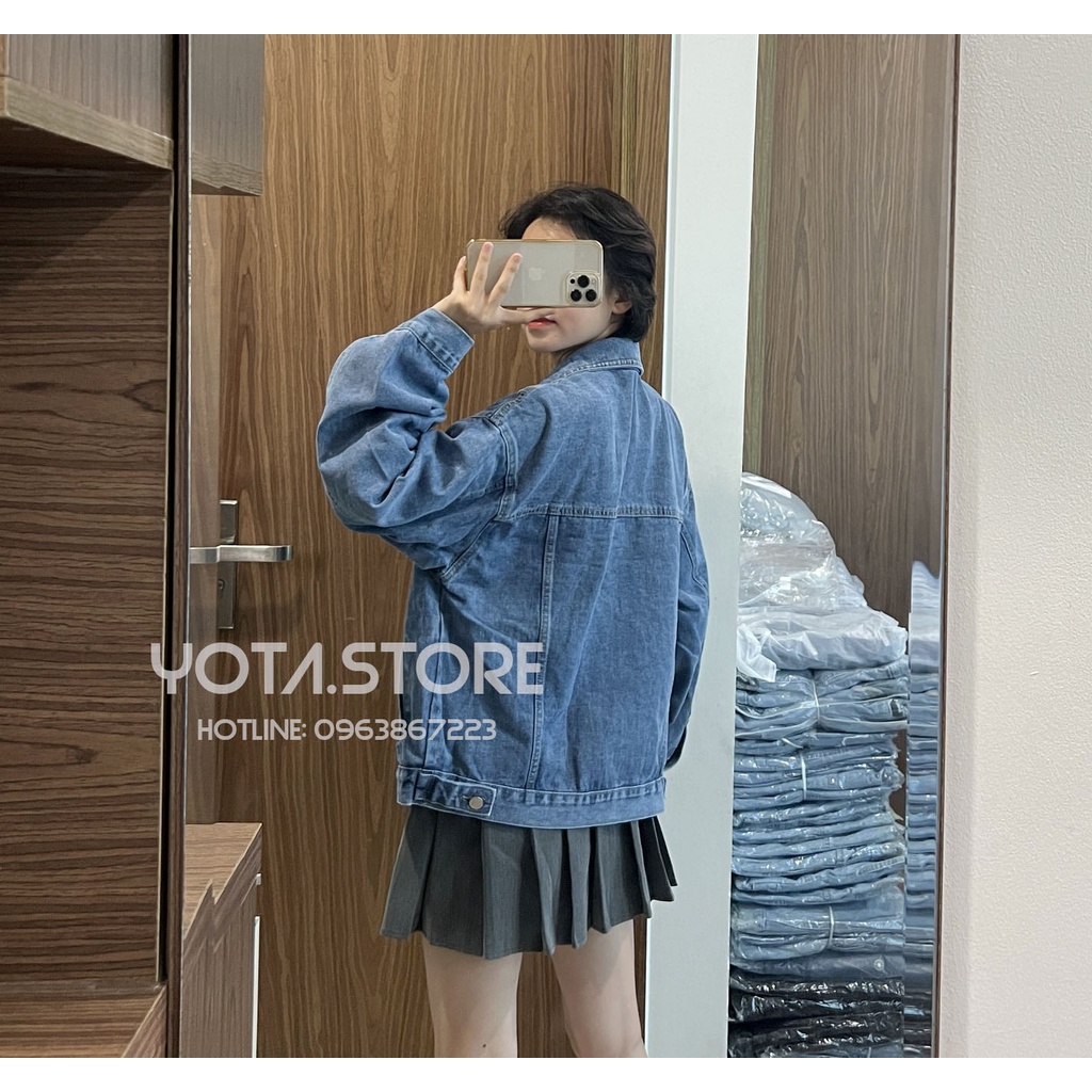 Áo khoác jeans tag xanh - KB39