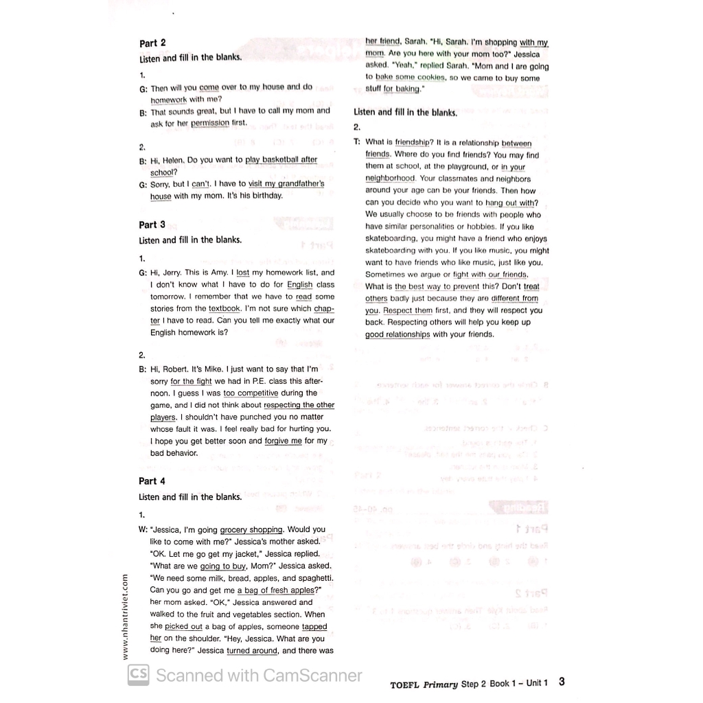 Sách - TOEFL Primary Book 1 Step 2 (Kèm CD) - Tái Bản 2018