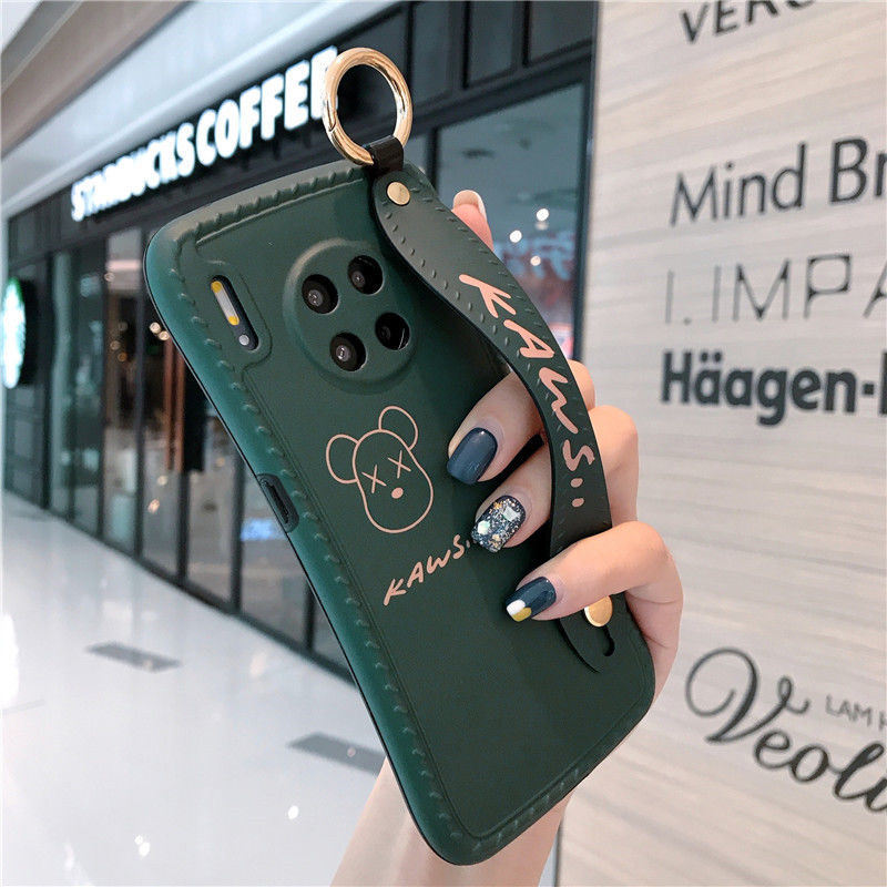 Ốp lưng Huawei P30Pro, Phim hoạt hình Dây đeo cổ tay Huawei Nova7pro Mate30 Vòng eo nhỏ HUAWEI P40 Trọn gói Ốp lưng mềm Nữ dễ thương kEoX