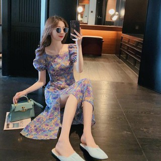Váy hoa nhí xẻ đùi cao, hàng đẹp loại 1