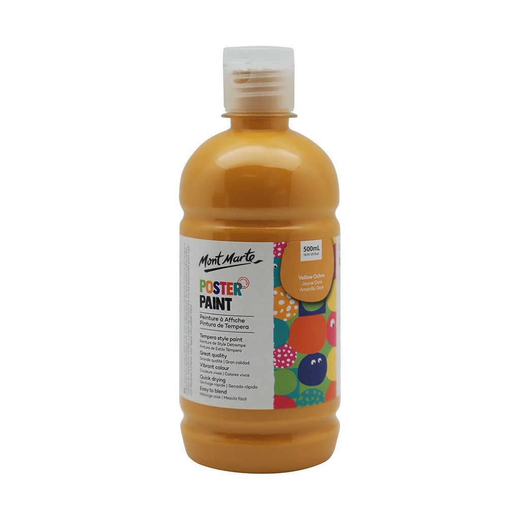 Màu Nước Poster Paint Mont Marte 500ml - Yellow Ochre - MPST0019