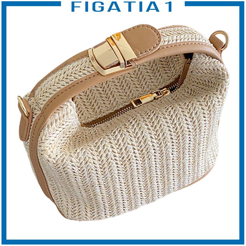 [Fiatia1] Túi Xách Tote Dệt Điều Chỉnh Được Thời Trang Mùa Hè Phong Cách Boho Đi Biển Dành Cho Nữ