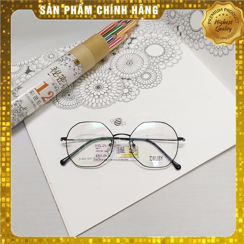 Gọng Kính Nhật Titanium DRUBY Made In Japan