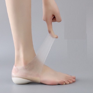 Miếng đệm gót chân silicon kèm miếng giữ giúp tăng chiều cao, không lộ liễu, êm chân, độn giày