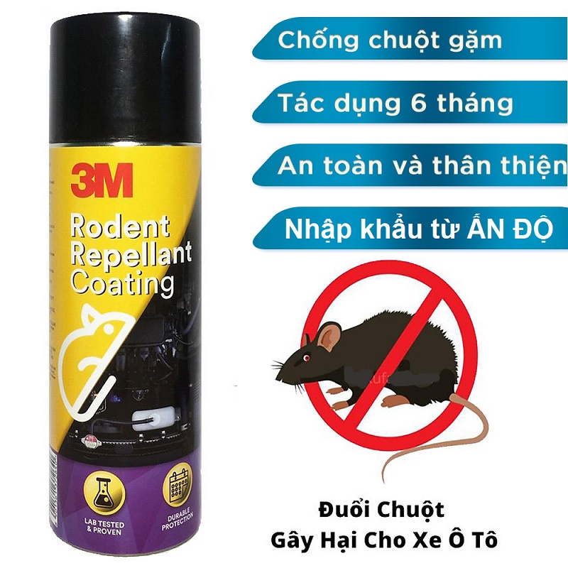 Chai Xịt Chống Chuột Cho Xe Ô Tô 3M Rodent Repellant Coating 89797 250g