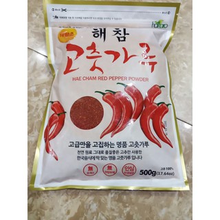 500gr Ớt Bột Haecham (dạng vảy) Dùng Làm Kim Chi Hàn Quốc.