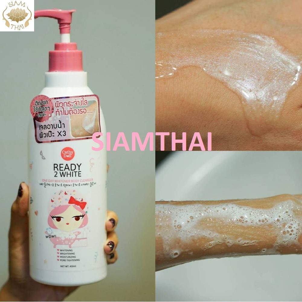 Sữa Tắm Dưỡng Trắng Da 𝗖𝗮𝘁𝗵𝘆 𝗗𝗼𝗹𝗹 𝗥𝗲𝗮𝗱𝘆 𝟮 𝗪𝗵𝗶𝘁𝗲 𝗢𝗻𝗲 𝗗𝗮𝘆 𝗪𝗵𝗶𝘁𝗲𝗻𝗲𝗿 Body Cleanser 450ml | BigBuy360 - bigbuy360.vn
