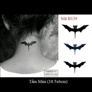 Hình xăm dán dơi B139