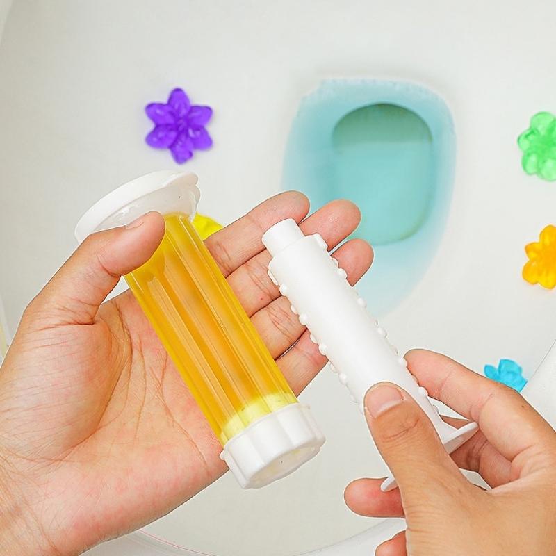 Gel Thơm Khử Mùi Bồn Cầu Nhà Vệ Sinh Toilet Hình Bông Hoa Diệt Khuẩn Thay Thế Sáp Thơm Khử Mùi Nhà Vệ Sinh