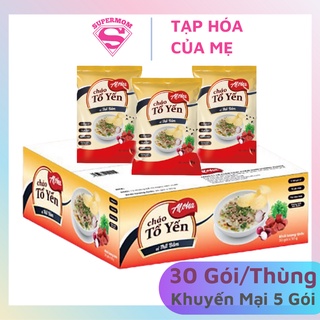 Cháo tổ yến aloha ăn liền vị thịt bằm thùng 30 gói