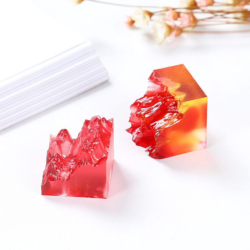 Khuôn silicon làm nhựa resin thiết kế hoạ tiết hang đá độc đáo