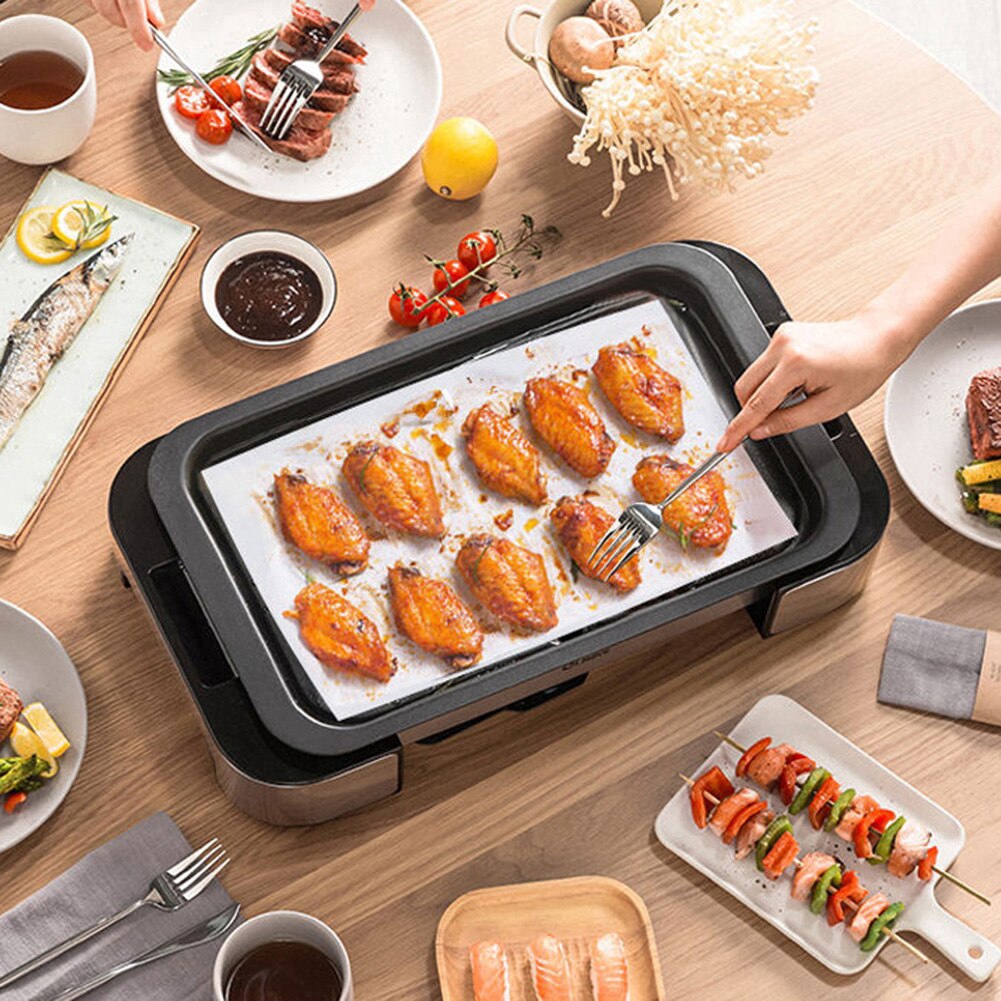 Cuộn giấy lót thấm dầu màu trắng chịu được nhiệt độ cao dài 4m