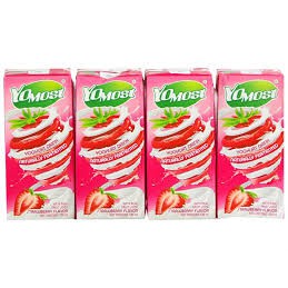 Lốc 4 hộp Sữa chua uống yomost 170ml - vị cam dâu Việt quất