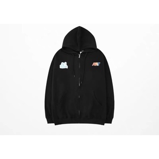 Áo Hoodie Zip nỉ bông basic NELLY cao cấp form rộng unisex nam nữ