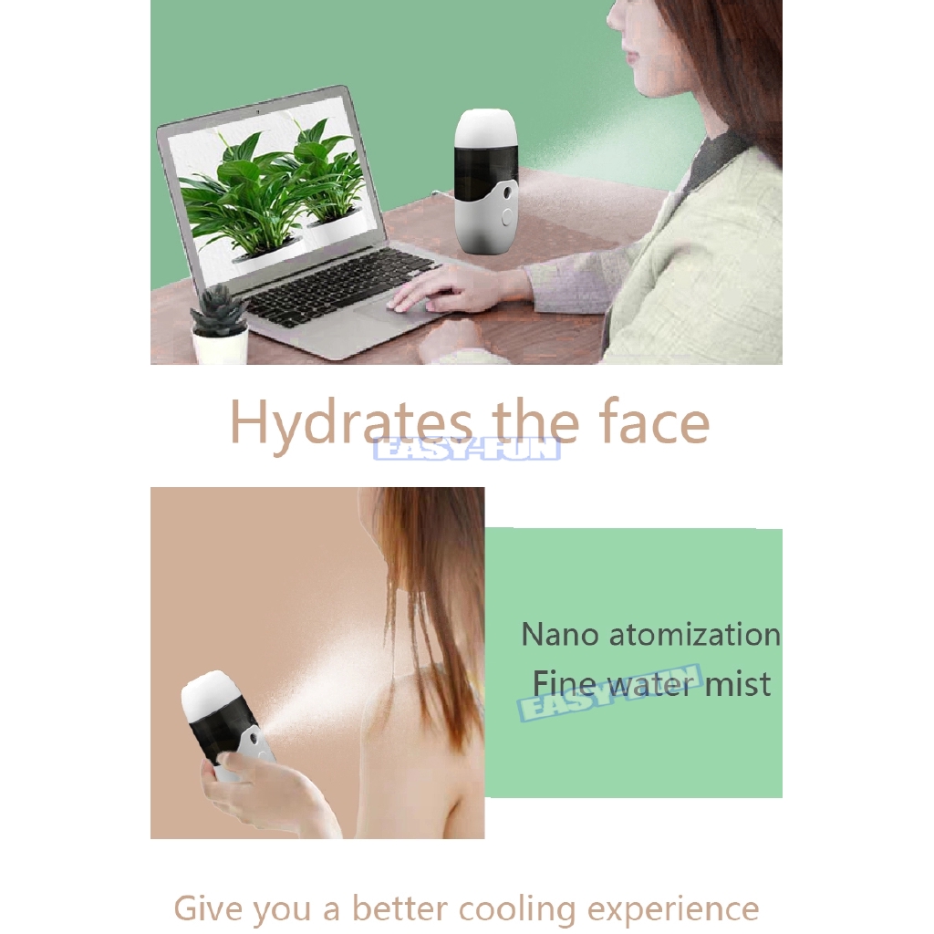 50ML !!!Máy Phun Sương Xông Hơi Mặt NaNo Mini Cầm Tay，Máy phun sương tạo ẩm mặt | BigBuy360 - bigbuy360.vn