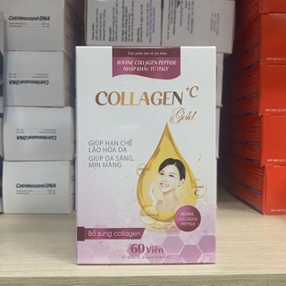 Collagen + C Gold giúp hạn chế lão hoá da, giúp mịn da, sáng da chính hãng