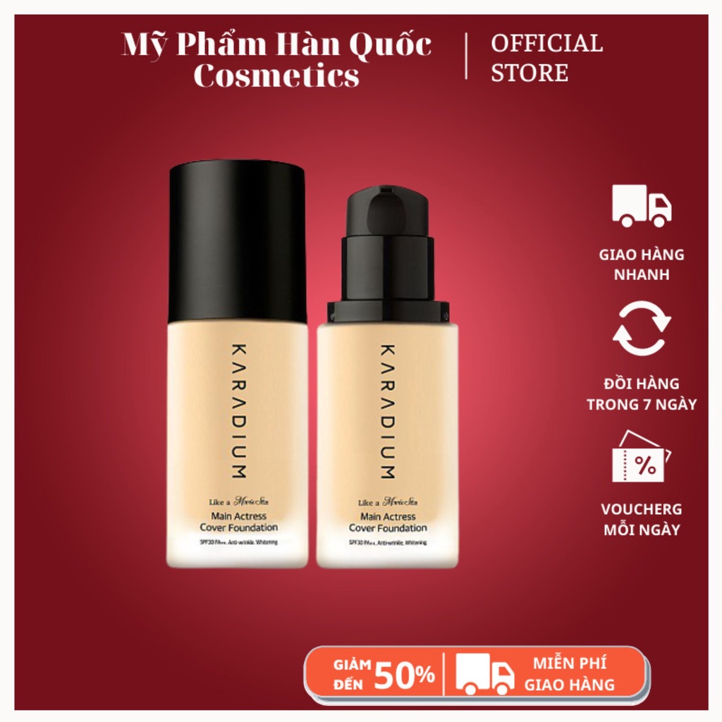 KEM NỀN SIÊU MỊN DẠNG LỌ KARADIUM Like a Movie Star Cover Foundation [hot]