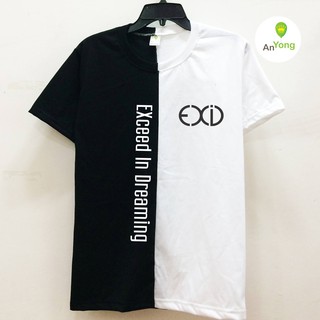 Áo thun EXID nửa đen trắng