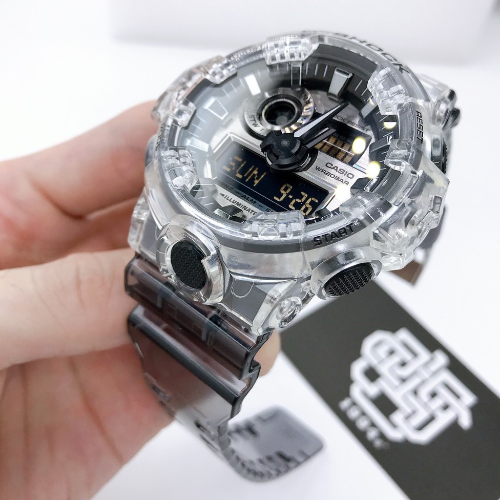 Đồng hồ nam Casio G-Shock GA-700 / GA-700SK-1A chống va đập, chống nước 200m, size 53mm, hàng chính hãng