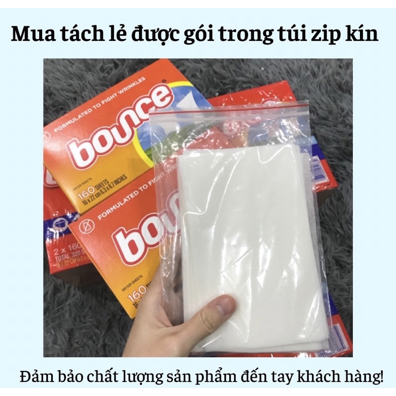 Tách lẻ Giấy Thơm Quần Áo Bounce Làm Mềm Vải, Thơm Phòng, Khử Mùi Nhà Vệ Sinh, Xe Hơi