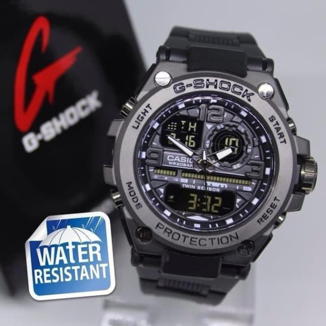 Đồng hồ nam G-shock  GTS 8600 Original –Chống nước 3ATM Viền Thép không gỉ, Hai máy độc lập, Bấm giờ, đèn LED Đa múi giờ | BigBuy360 - bigbuy360.vn