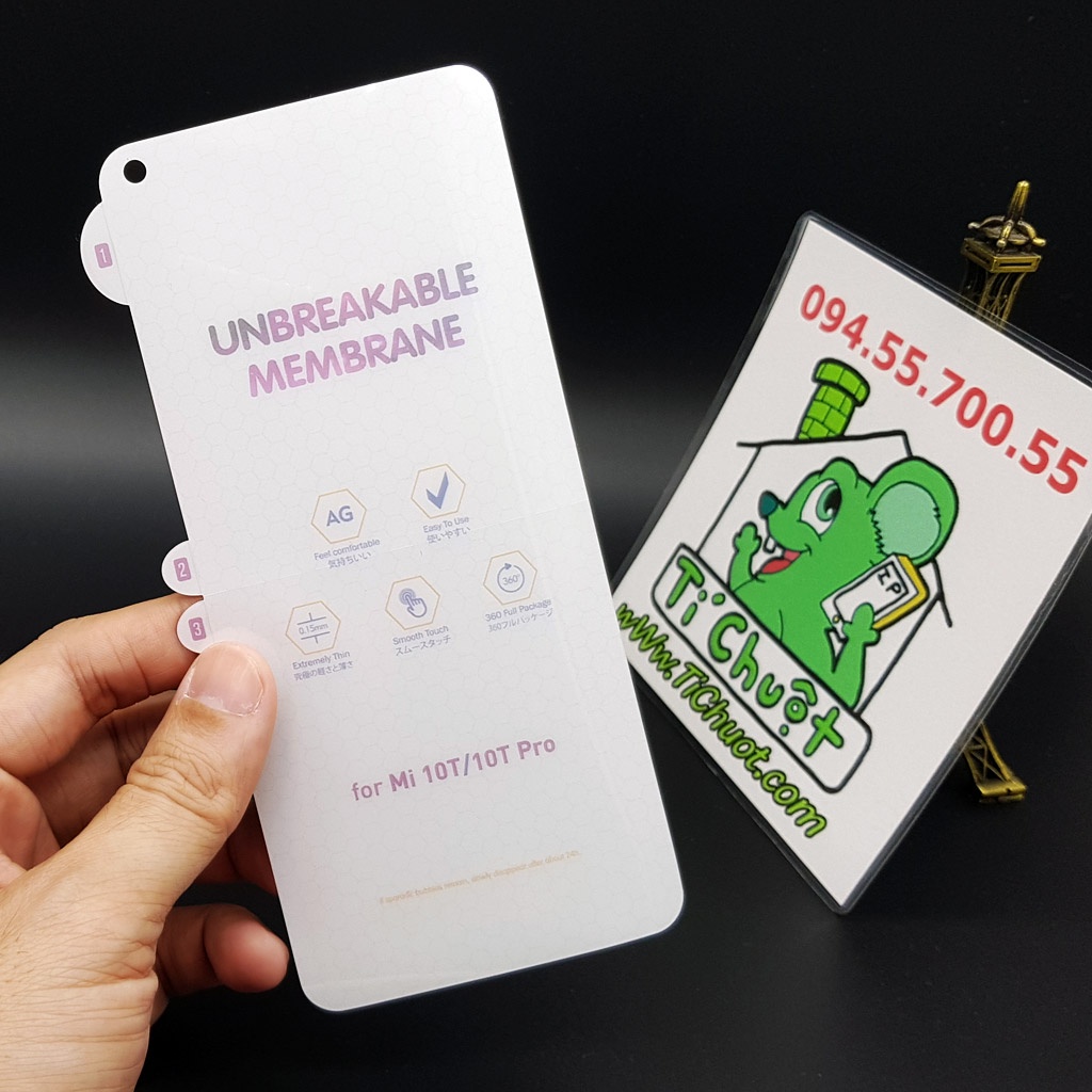 [Ảnh Thật] Dán CL Dẻo PPF Xiaomi Mi 10T/ 10T Pro 5G Cường Lực Chống Vân Tay