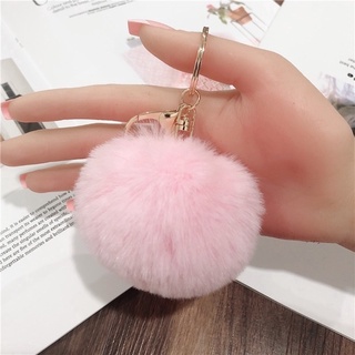 móc khoá cục bông dễ thương