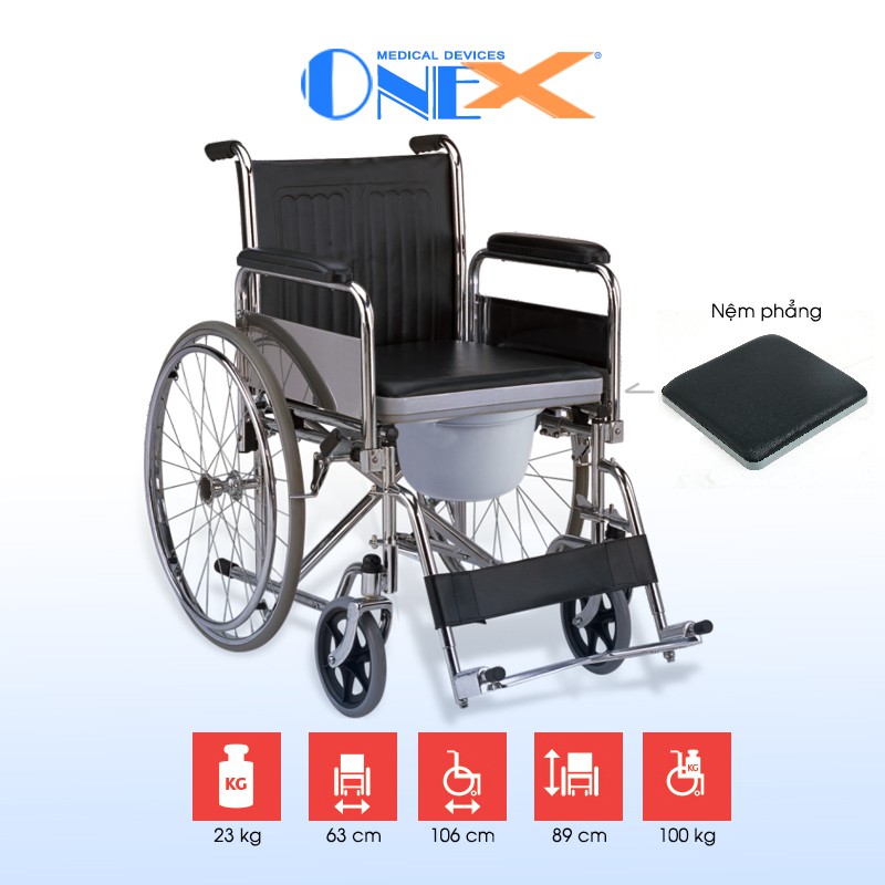 Xe lăn tay người già có bô OneX