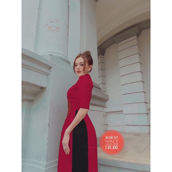 Set bigsize áo dài tết cách tân 55-85kg HÌNH CUỐI MẪU BIGSIZE