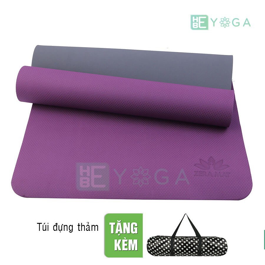 Thảm tập YOGA 2 lớp- Xuất dư Nhật - Tặng túi đựng