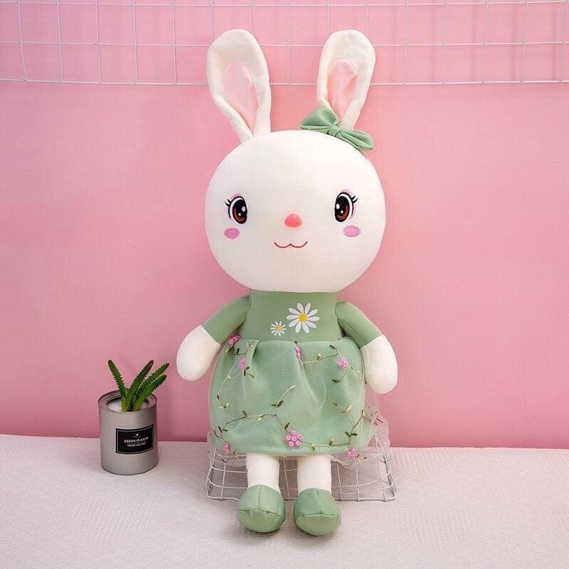Thỏ bông mặc váy size 39cm và 62cm