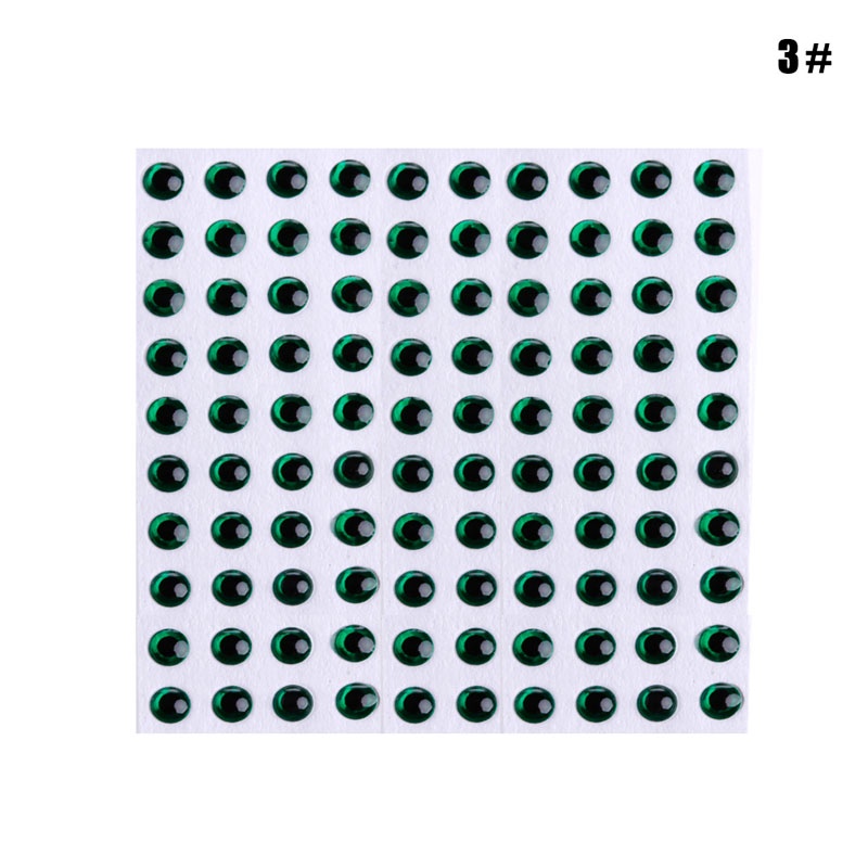 Set 100 Mắt Cá 3D 3-9mm Làm Thủ Công