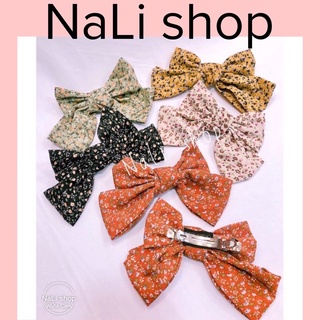 KẸP TÓC NƠ VẢI HOA NHÍ TIỂU THƯ, phối với váy đầm xinh