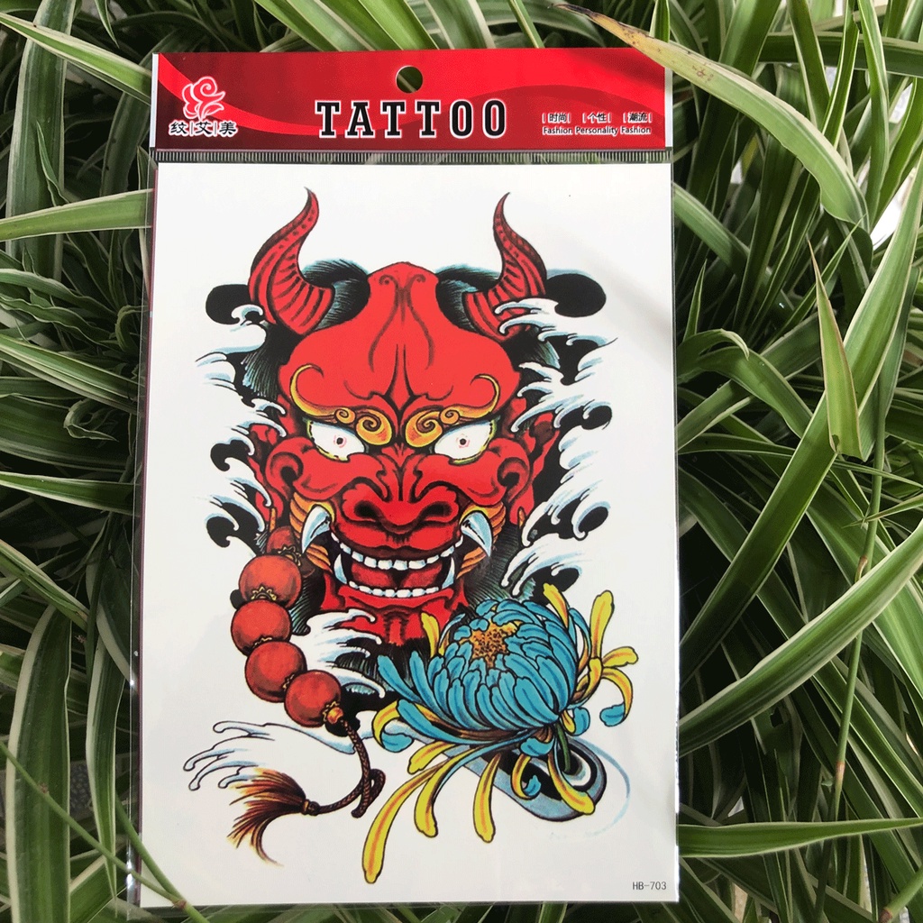 HB-633-Hình Xăm Dán 3D Cho Tay, Ngực, Vai, Lưng Tattoo - HÌNH LÔNG VŨ