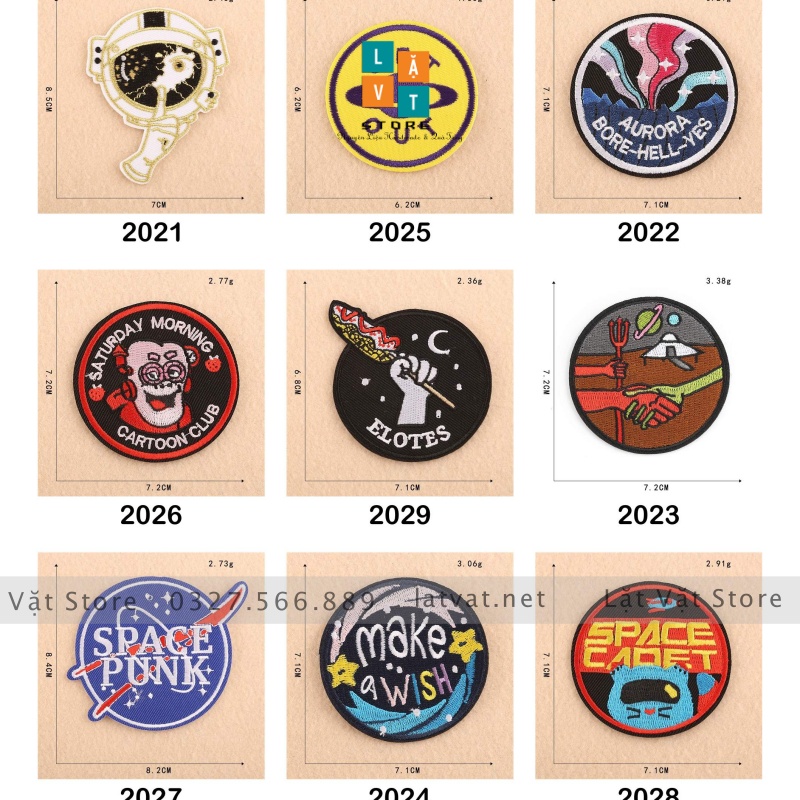 Sticker, Logo Patch Ủi Quần Áo Phong cách Đường phố, phá cách