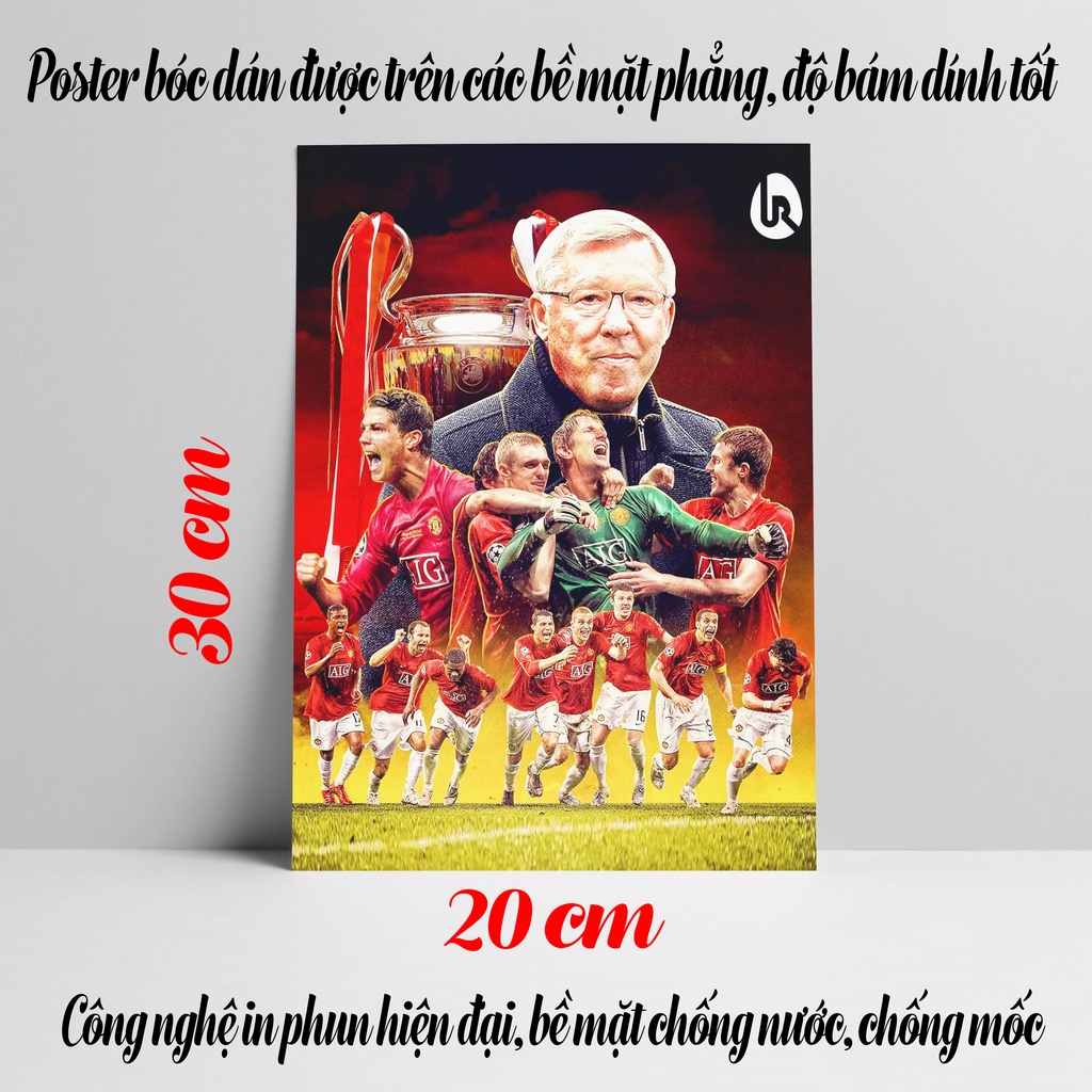 Poster Ký Ức Manchester United Uefa Champions League 2008