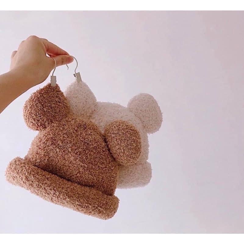 Mũ lông tai gấu _