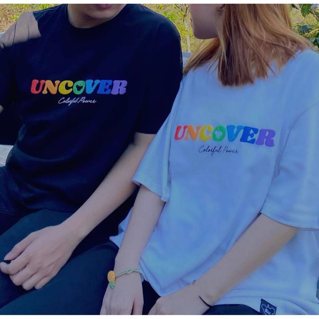 Áo Thun Tay Lỡ Nam Nữ UNCOVER BEAR COLORFUL Màu Trắng Màu Đen Unisex Form Rộng - Zadola fashion