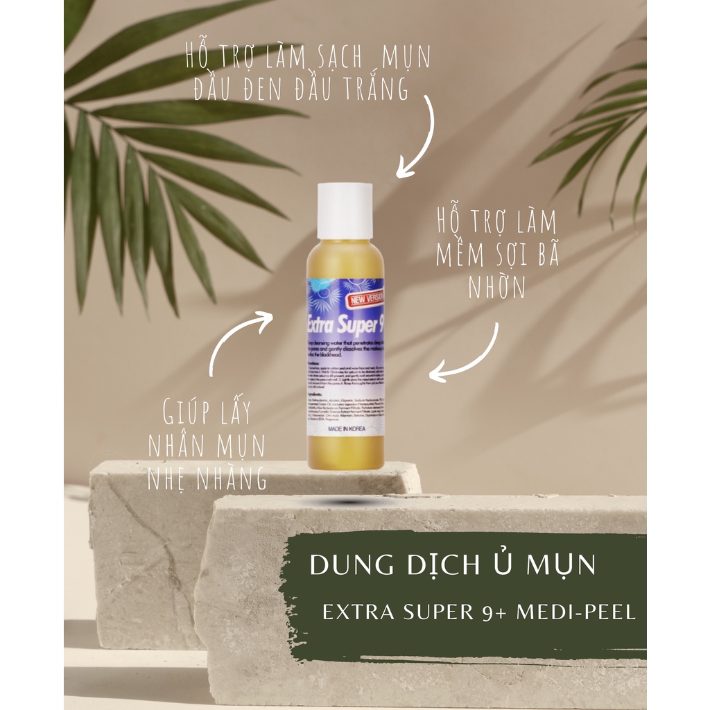 DUNG DỊCH Ủ MỤN ĐẦU ĐEN SPA MEDIPEEL EXTRA SUPER 9+ 100ml