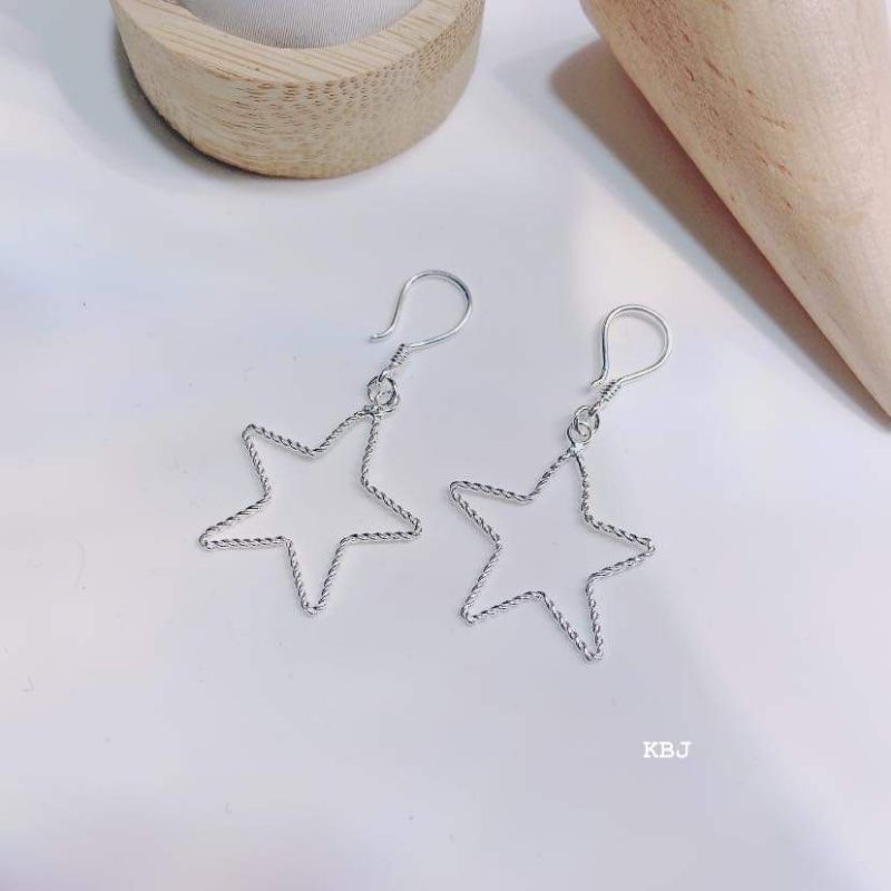 Bông tai ngôi sao bạc ta