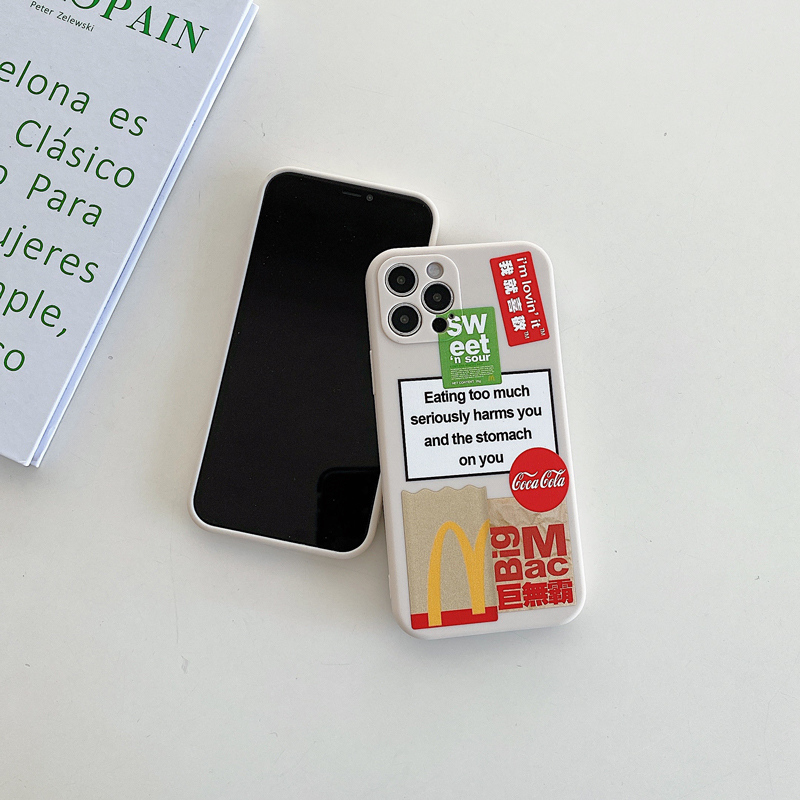 Ốp điện thoại mềm in logo Starbucks McDonald cho iPhone 11 12 Pro Max 6 6s 7 8 Plus XR X XS MAX SE 2020