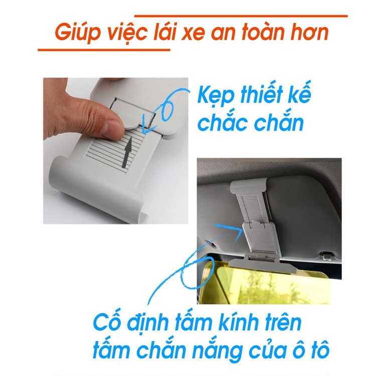 Kính Chống Loá-Kính Chống Chói-Ô Tô-Ngày Và Đêm-Cao Cấp-KEQ-801