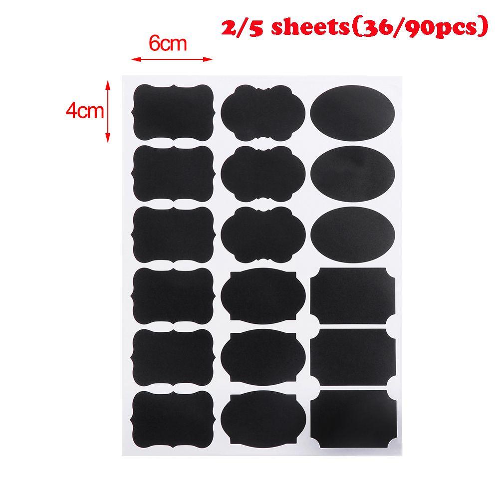 Bộ 36 / 90 Nhãn Dán Đánh Dấu Lọ Gia Vị Chống Thấm Nước