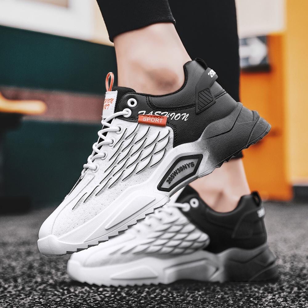 Giày nam phối màu loang vảy sóng siêu ngầu phong cách 2022