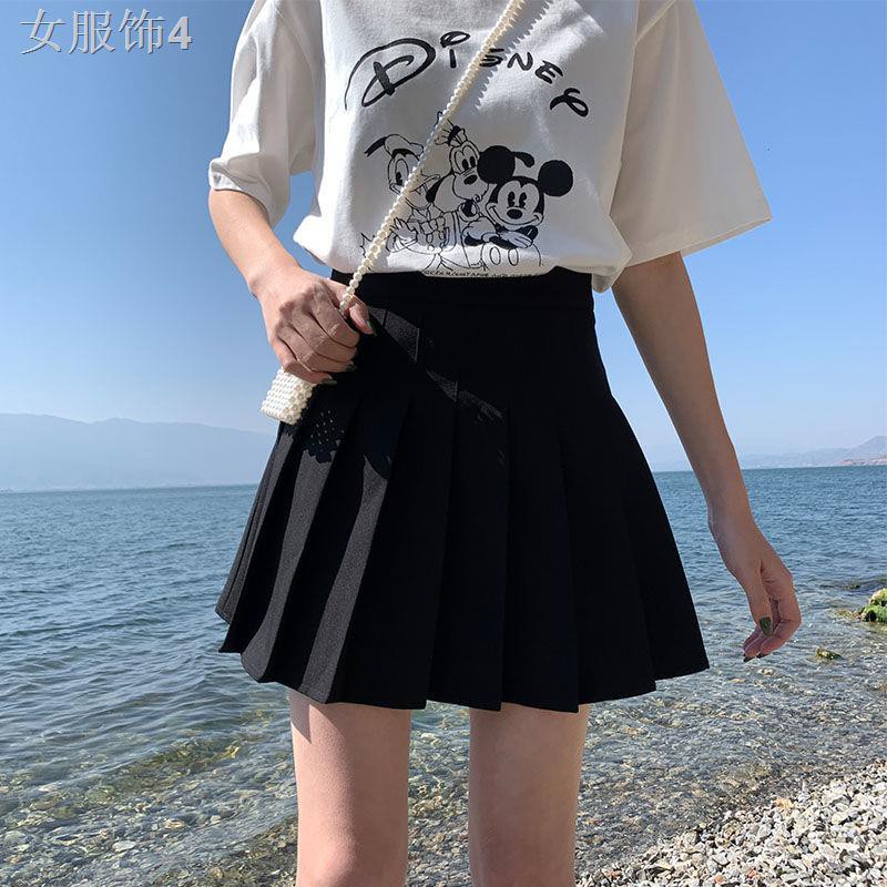 Váy xếp ly màu đen mới mùa hè nữ sinh viên jk phiên bản hàn quốc là ngắn lưng cao eo nửa dài phong cách đại h | BigBuy360 - bigbuy360.vn