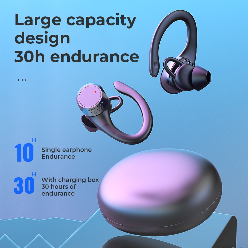 Tai Nghe Bluetooth 5.1 Không Dây Xiaomi Samsung Chất Lượng Âm Thanh HIFI Chống Nước IP67 Hiển Thị LED 8 Tiếng