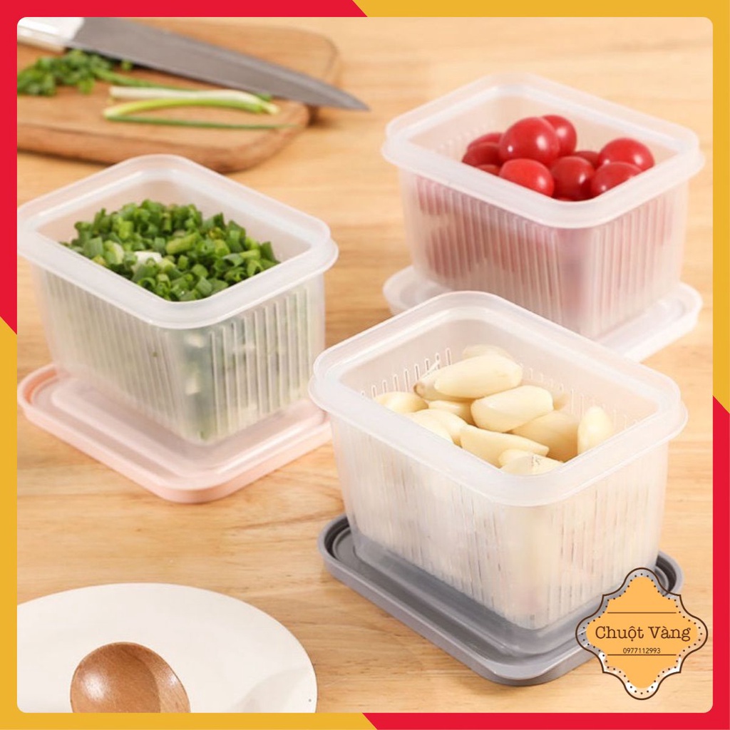 Hộp Đựng Thực Phẩm Tách Nước Tiện Dụng