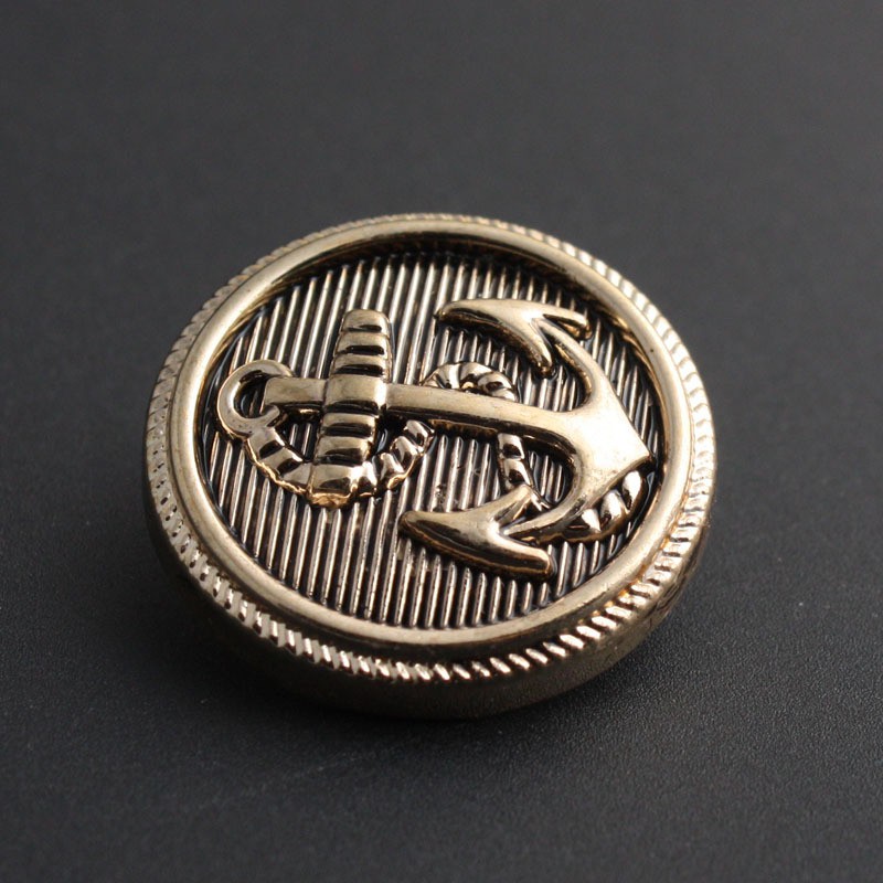 Cúc kim loại cao cấp, cúc mỏ neo phù hợp áo vest nam và nữ, áo khoác, áo măng tô, áo khoác dạ