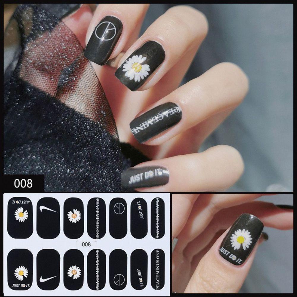 OCEANMAP Miếng Dán Trang Trí Móng Tay Tự Dính Lấp Lánh Chống Thấm Nước DIY